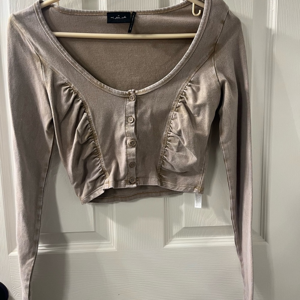 Urban outfitters crop top- brown